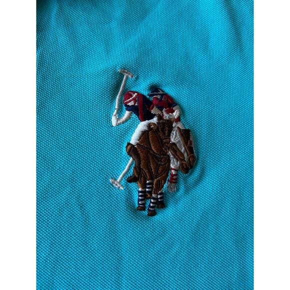 y2k Polo Rugby Shirt Big Pony Logo #3 Us Assn. Mint Preppy Nautical Med - Picture 9 of 9